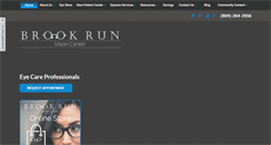 Desktop Screenshot of brookrunvisioncenter.com